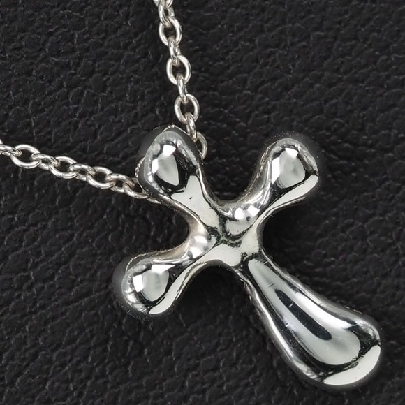 Tiffany & Co. Jewelry - TIFFANY Small Cross Silver 925 Women's Necklace